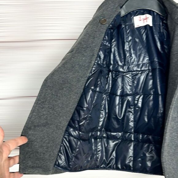 IL GUFO Girl’s Wool Blend Gray Pea Coat Wool Blend with Windproof Lining 2 years - Picture 10 of 15